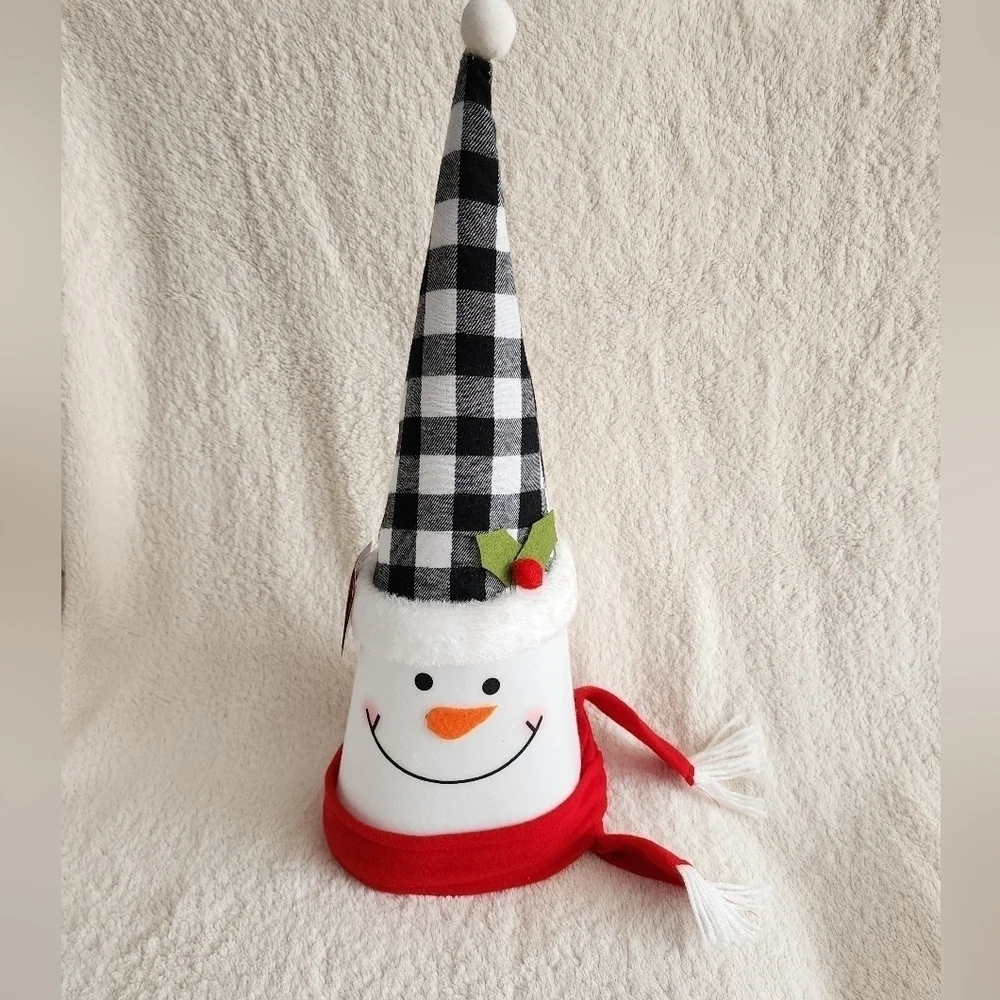 New large snowman Christmas tree topper / home decor
